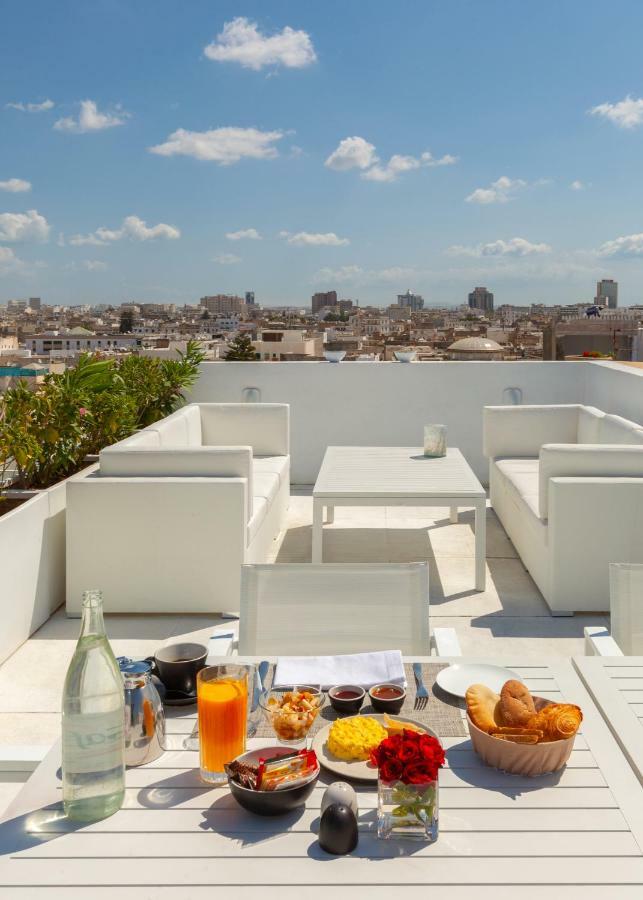 Dar El Jeld Hotel And Spa Tunis Exterior photo Rooftop terrace