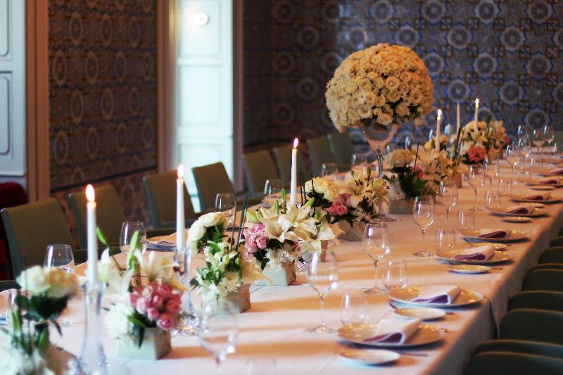 Dar El Jeld Hotel And Spa Tunis Exterior photo A table set for a formal dinner
